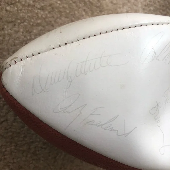 Vintage 1980's Dallas Cowboys Autographed Signed Football - No COA - Picture 3 of 16